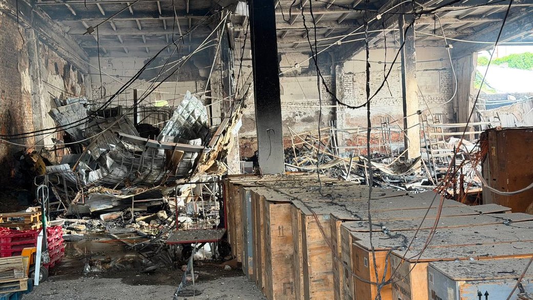 Russian airstrike destroys parcel delivery hub in Ukraine's Izium